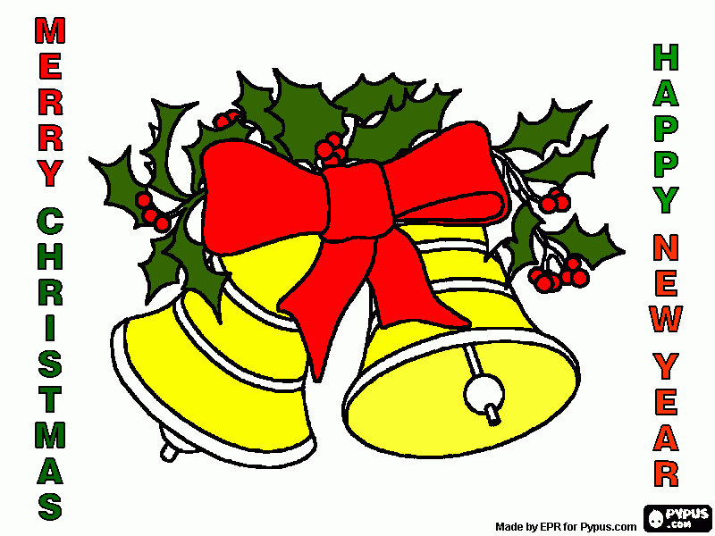 Merry Christmas Cards coloring page