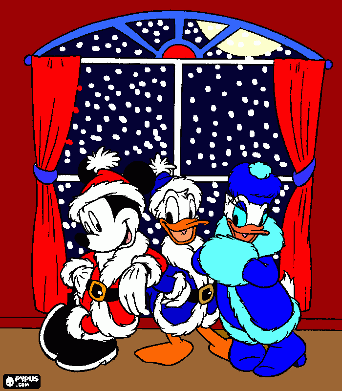 Mickey mouse Christmas! coloring page