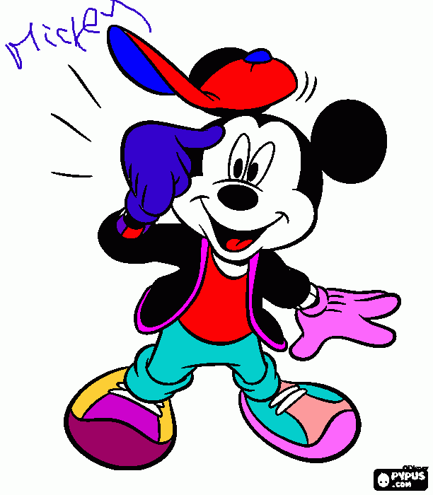 mikey coloring page