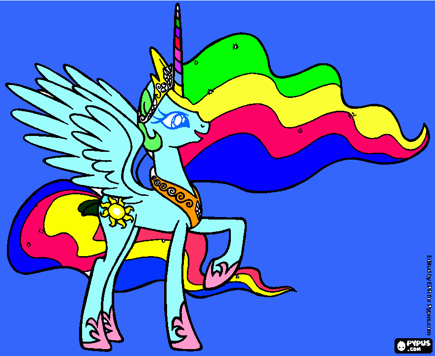 mikro mou poni coloring page