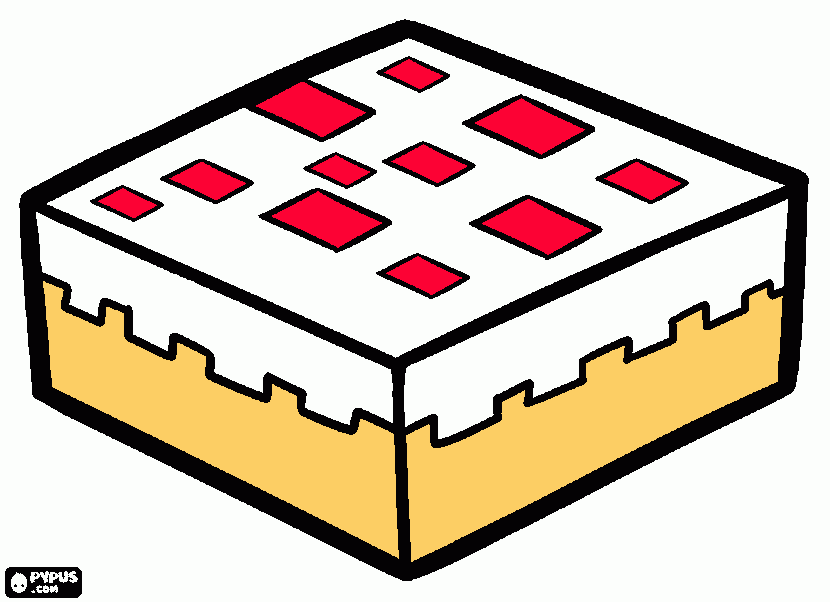 Картинки майнкрафт на торт на белом фоне