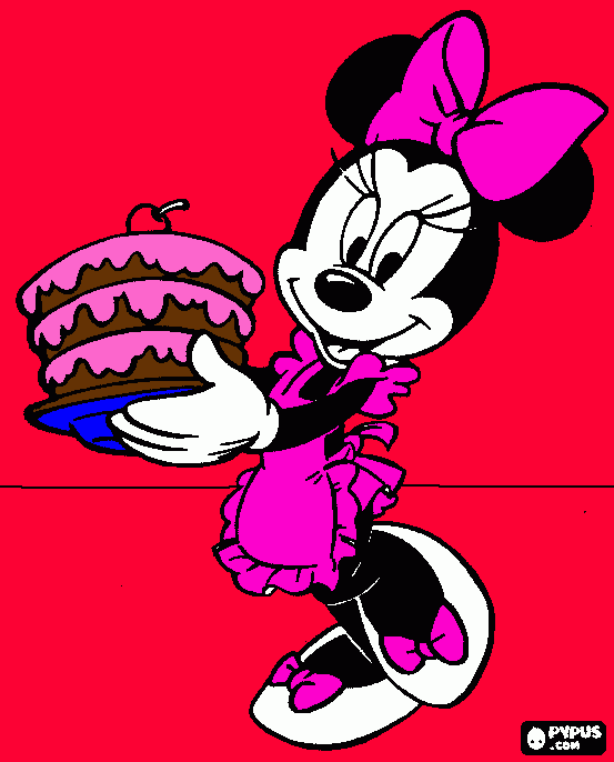 minnie mouse coloring page