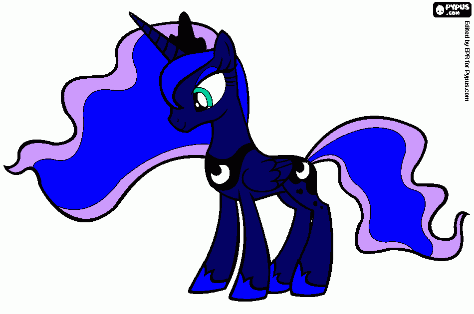 MLP Princess Luna coloring page