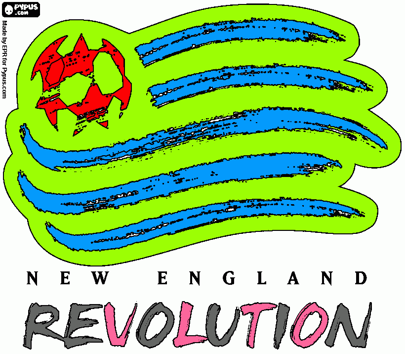 MLS, New England Revolution  coloring page