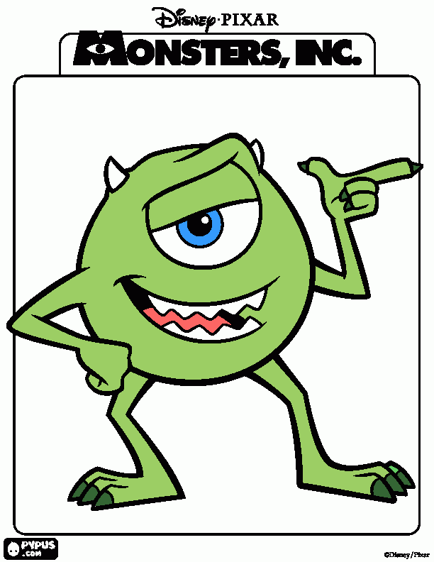 monster coloring page