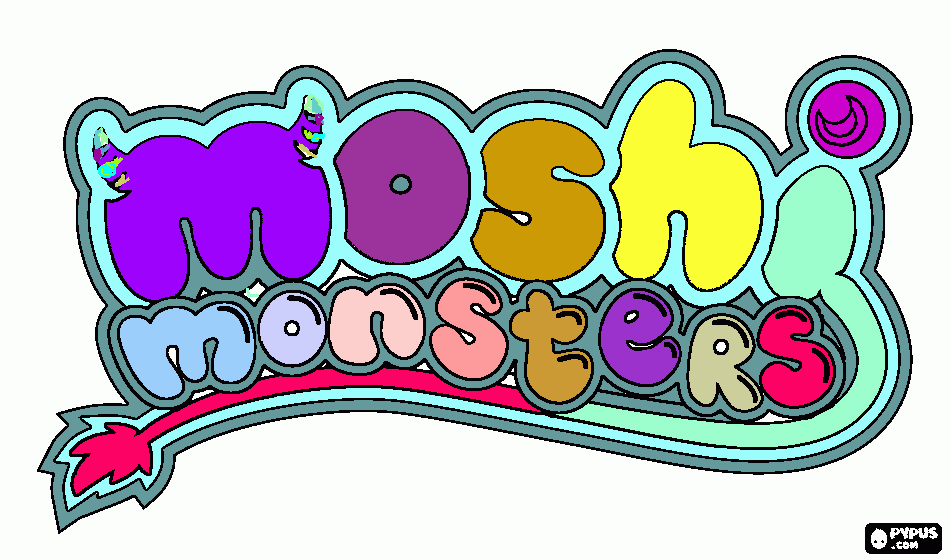 moshi look coloring page