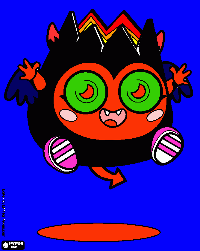 Moshi Monster - Diavlo coloring page