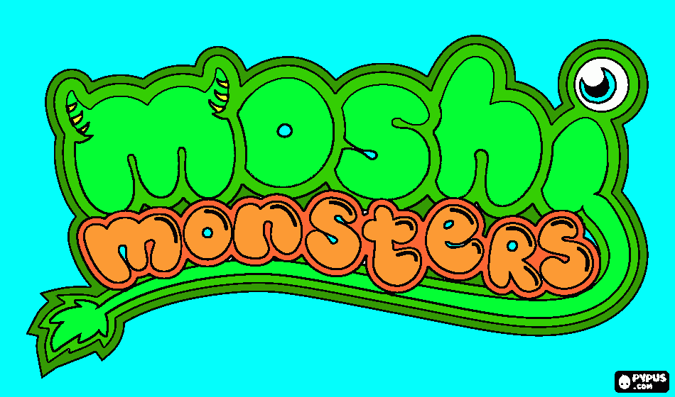 moshi monsters coloring page