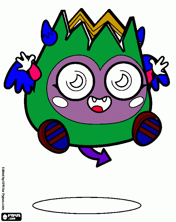 moshimonster mash up coloring page