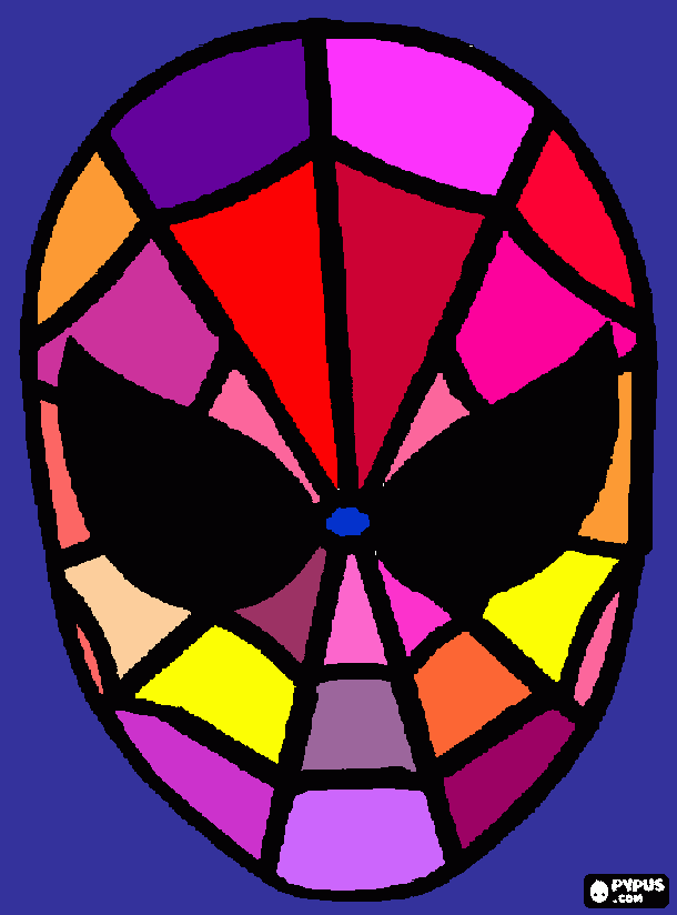 Mrs Spiderman coloring page