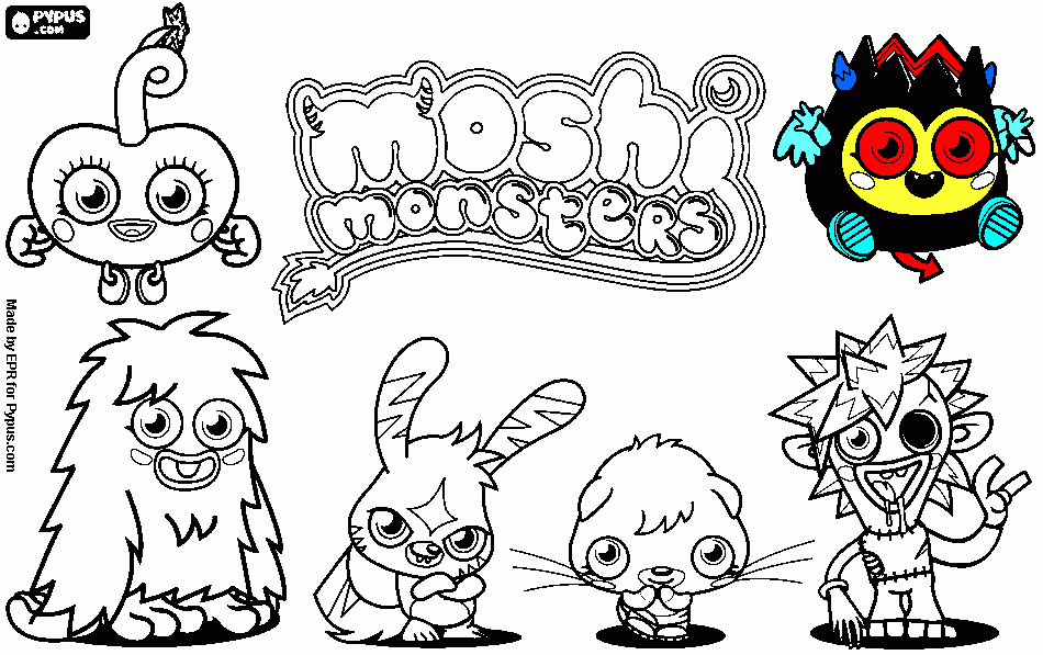 Mushi Monsters coloring page