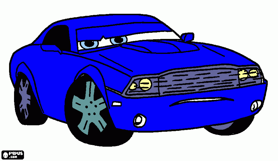 Mustang coloring page