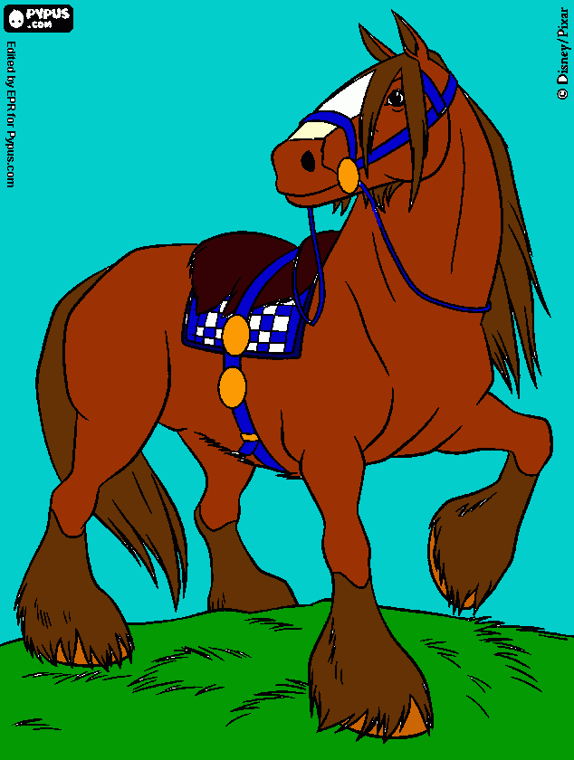 my dream horse:) coloring page