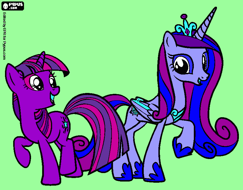 my litle pony coloring page