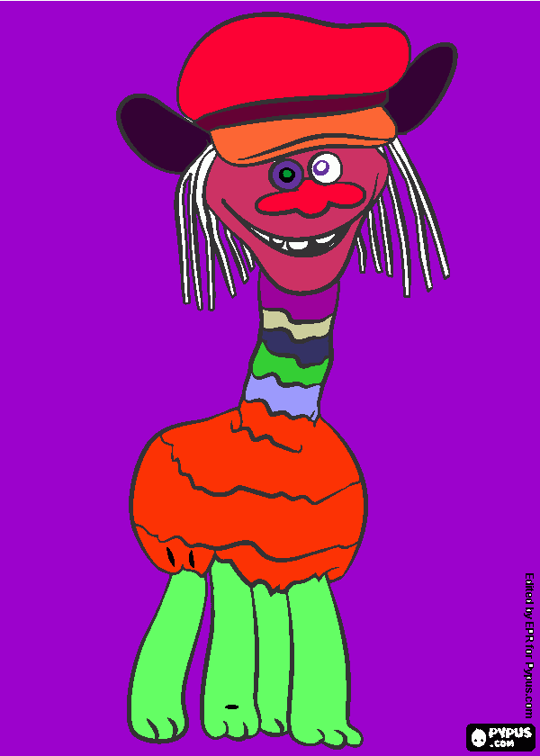 My Painting Trolls coloring page