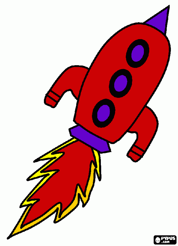 My Rocketship coloring page