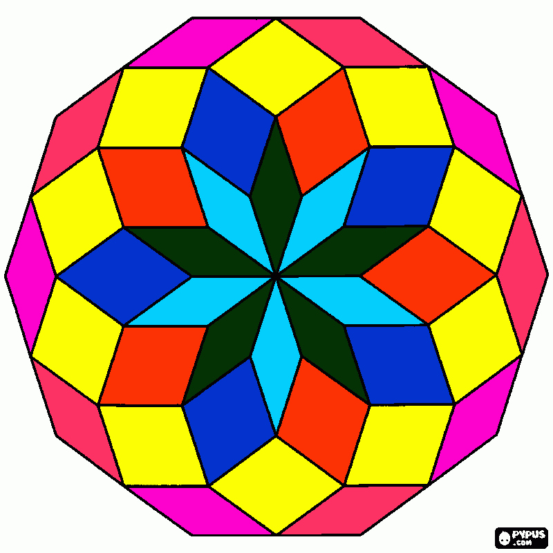 Naglio mandala coloring page