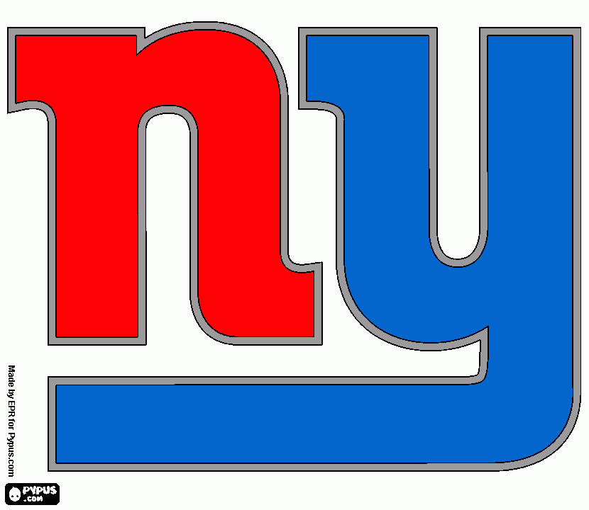 new york giants coloring page