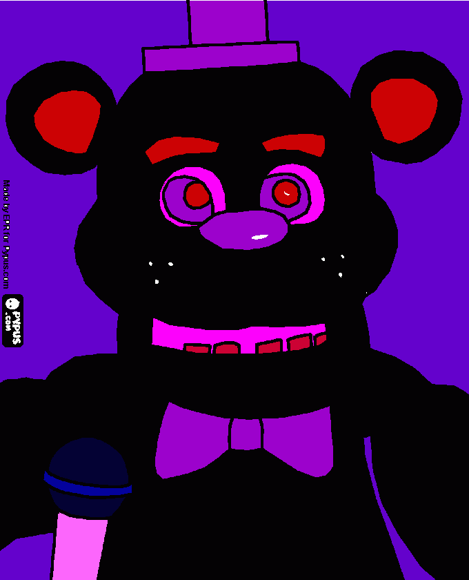 nightmare freddybear coloring page