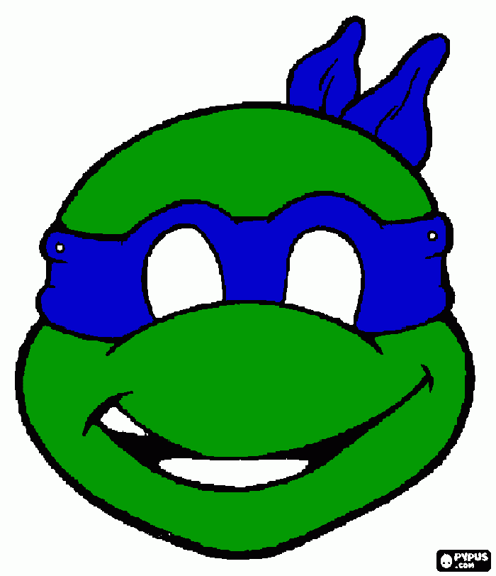 Ninja Turtle - Blue coloring page