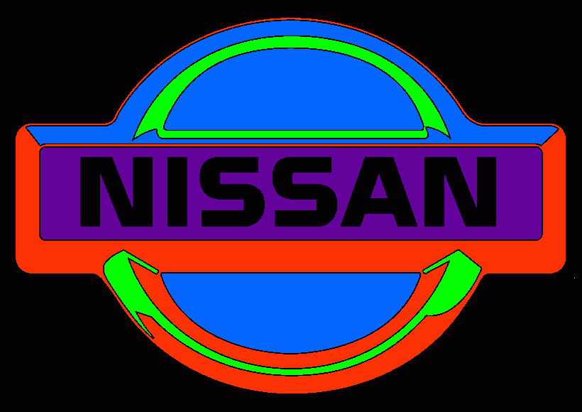 nissan logo coloring page