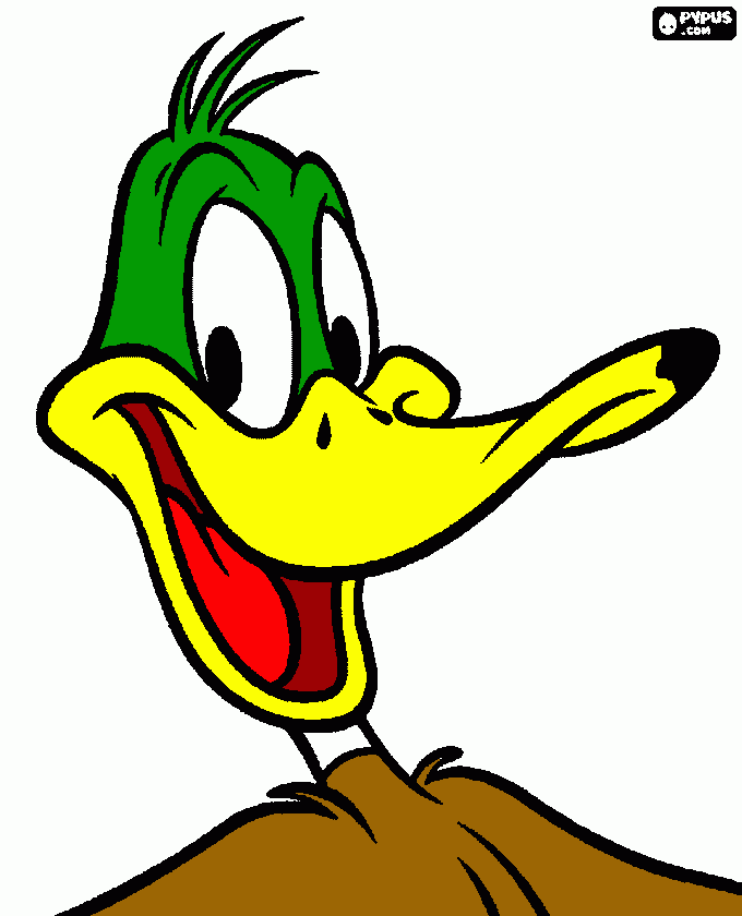 normal daffy duck coloring page