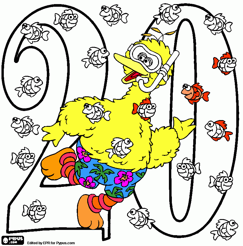 num20 coloring page