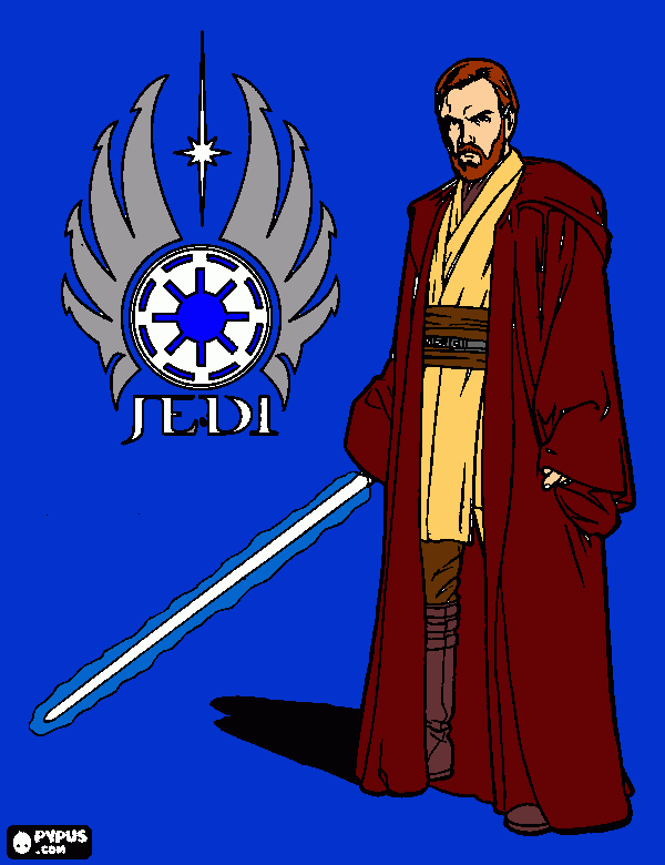 obi-wan coloring page