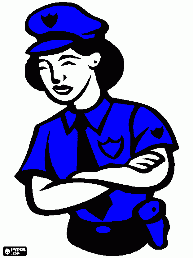 officer dannielle kimbrell coloring page