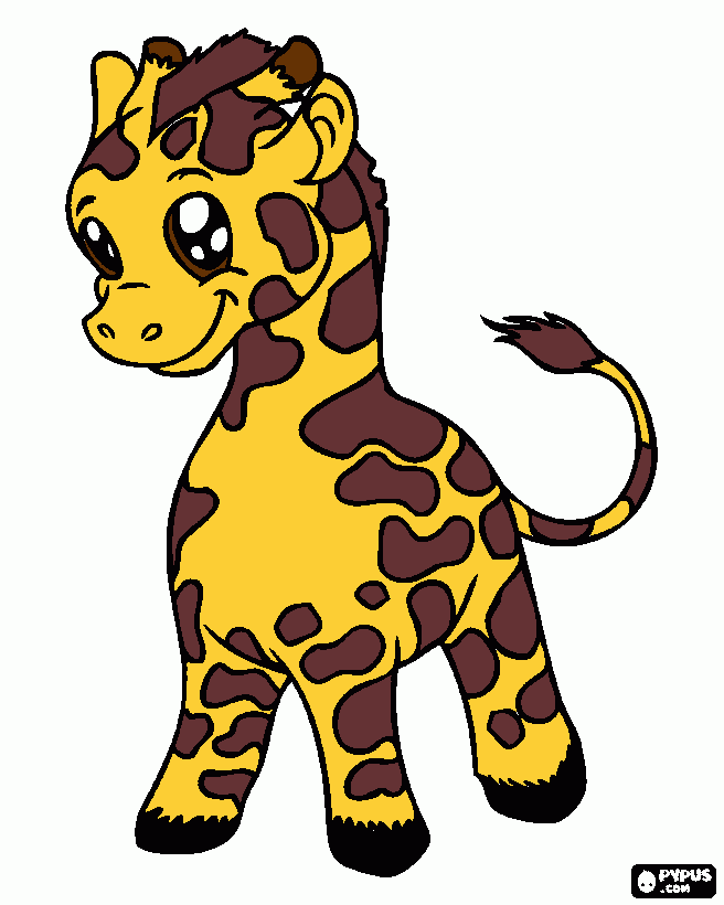 OMG It's A Giraffe! coloring page