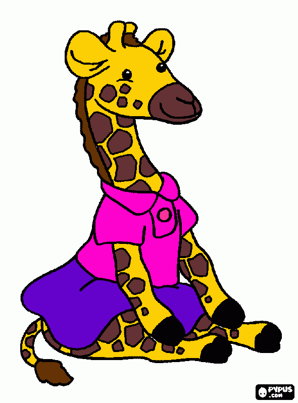 OMG It's Another Giraffe! coloring page