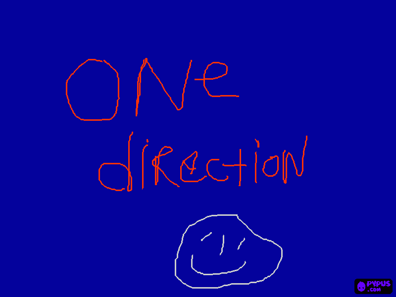 One Direction fan coloring page