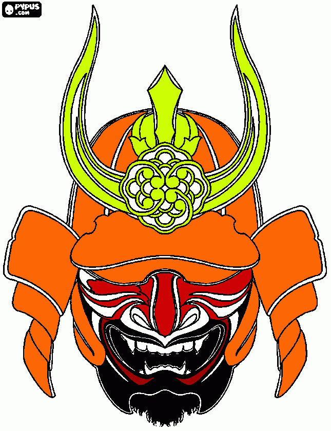 orange coloring page