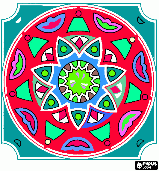 orintos mandala coloring page