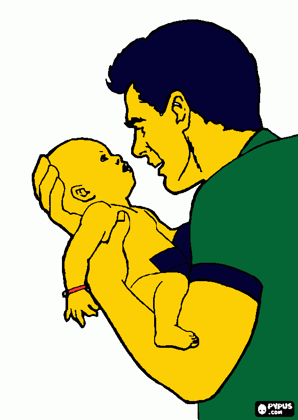 papa y ariana coloring page