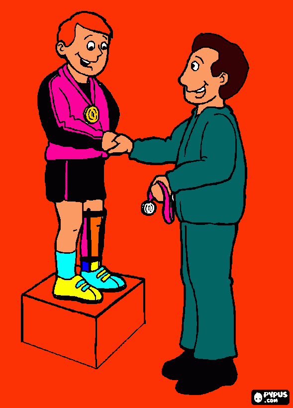 paralympics winner coloring page
