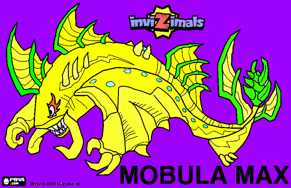 Pascal painted this Invizimals for you guys! coloring page