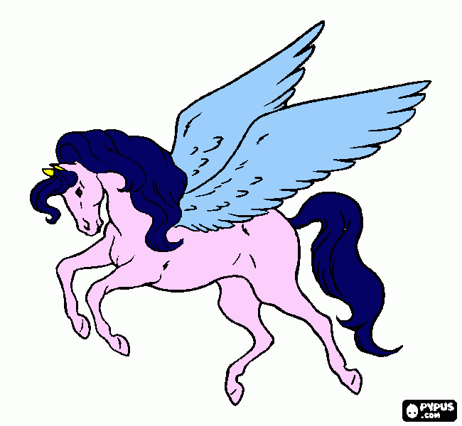 Pegasus coloring page