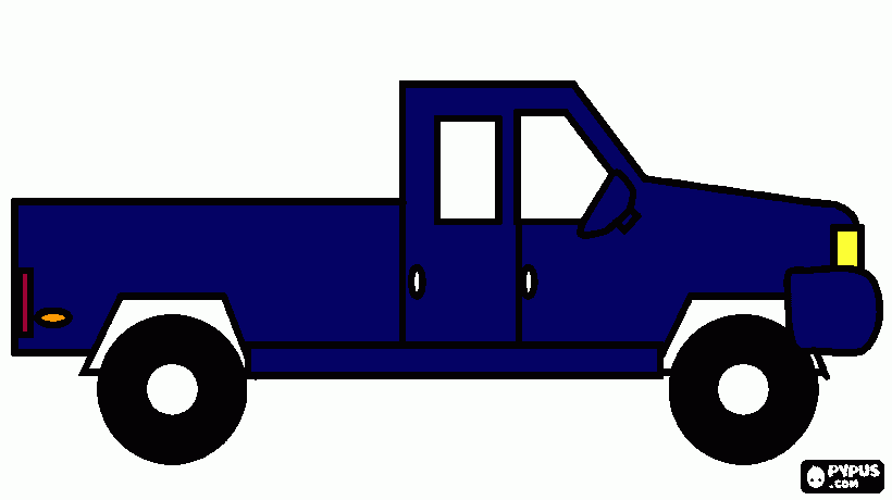 pick up truck coloring page