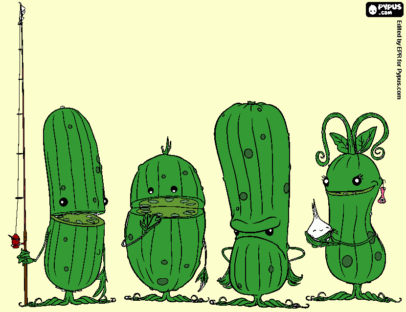 Pickles!!! coloring page