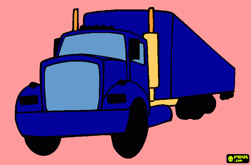 Pickup truck coloring page