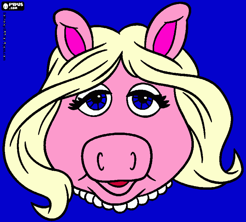 piggy 2 coloring page