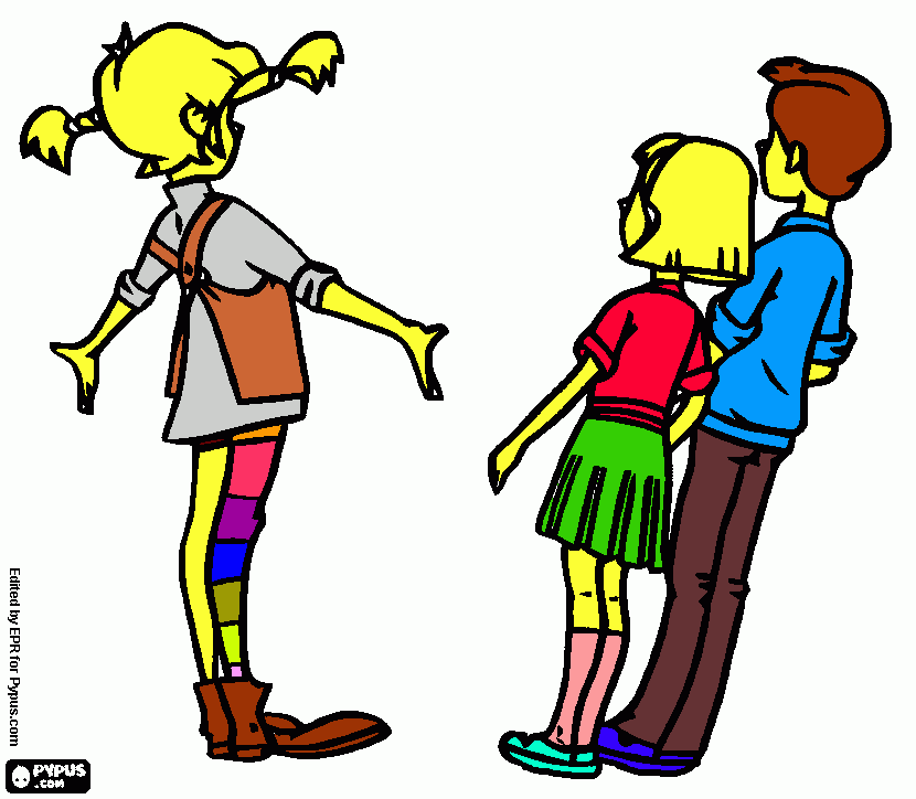 pippi 2 coloring page