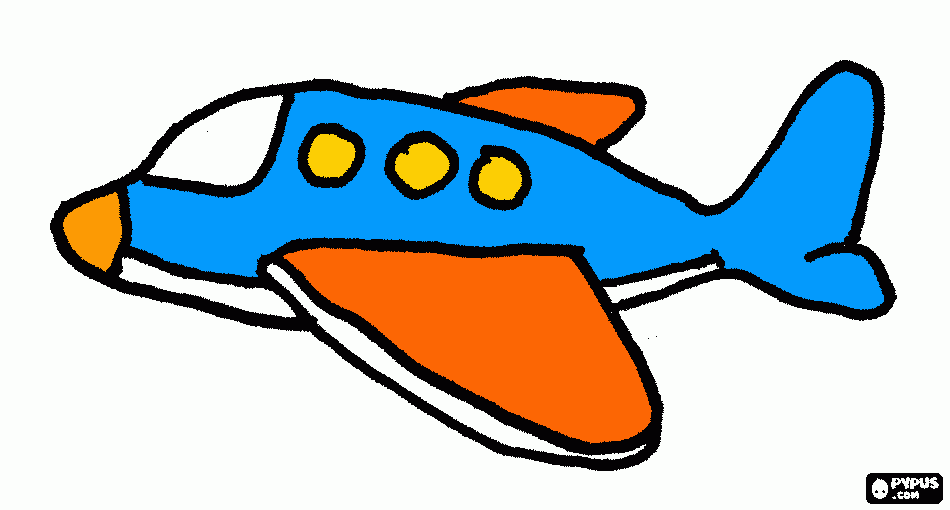 plane 1 coloring page