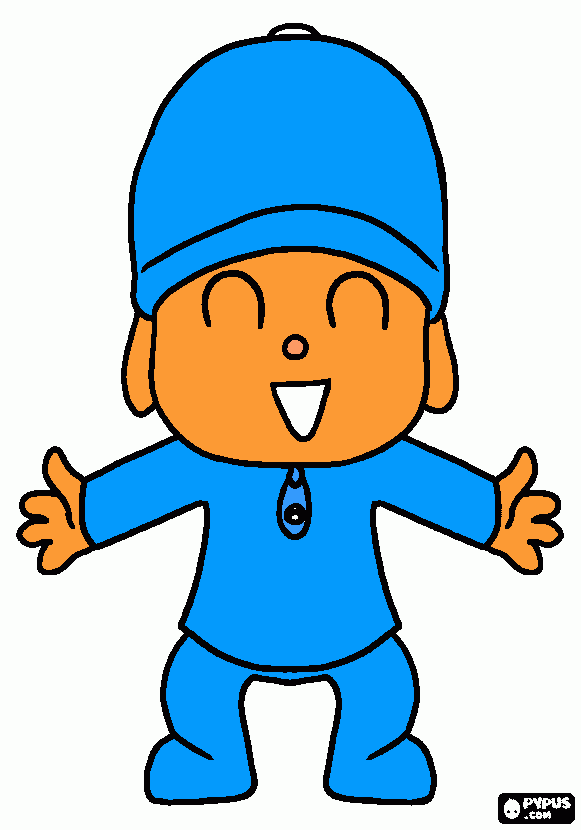 Pocoyo coloring page