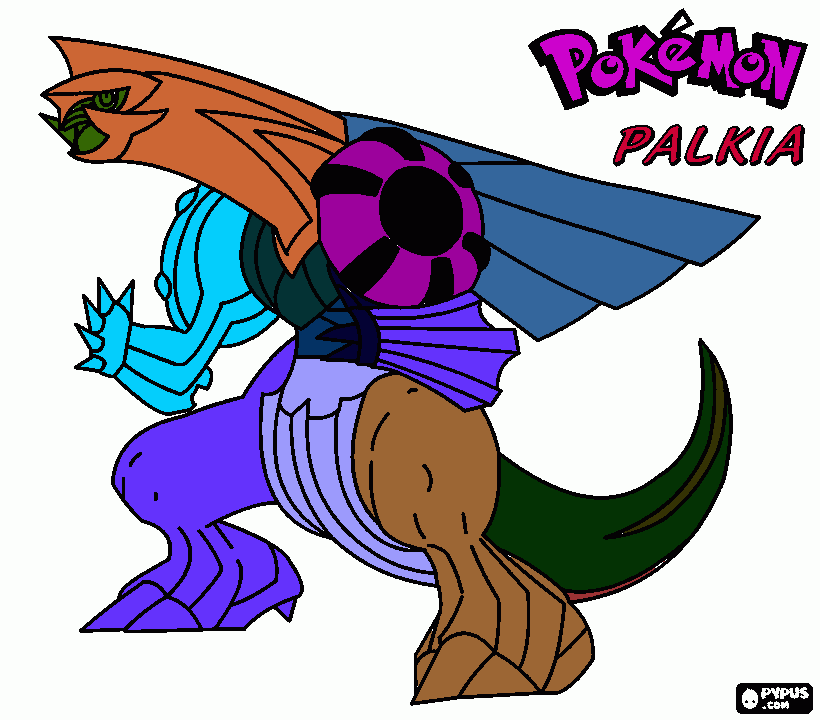 pokemon palkiia coloring page