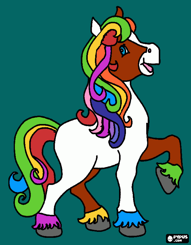 poník coloring page