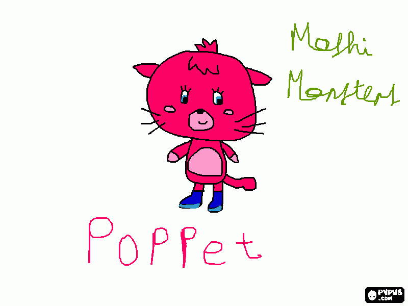 Poppet from Monster Monsters coloring page