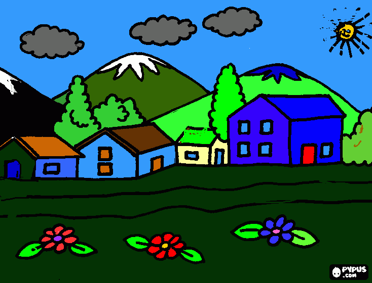 potemkin village coloring page