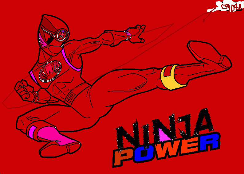 power rangers ninga storm coloring page